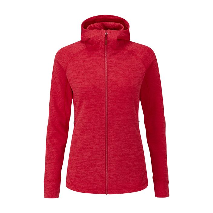 Rab Nexus γυναικείο fleece φούτερ με κουκούλα κόκκινο QFE-69-RU 2