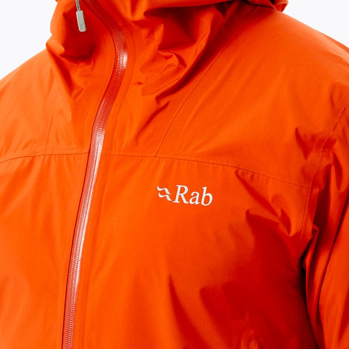 Rab Meridian ανδρικό μπουφάν βροχής με μεμβράνη πορτοκαλί QWG-44-FC-S 4