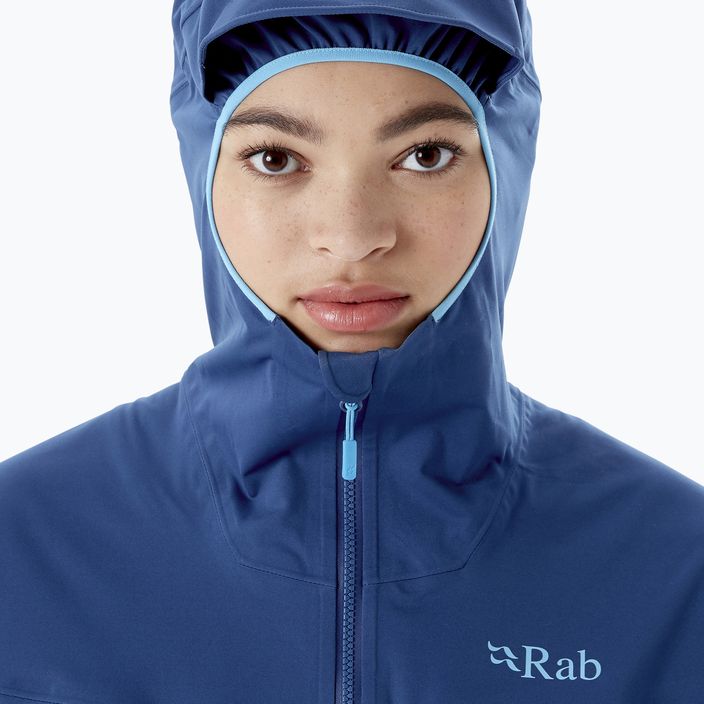 Rab Kinetic 2.0 γυναικείο μπουφάν βροχής μπλε QWG-75 3