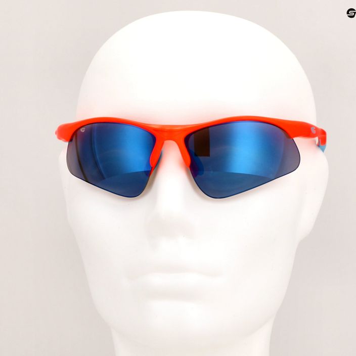 GOG Balami ματ νέον πορτοκαλί / μπλε / μπλε καθρέφτης παιδικά ποδηλατικά γυαλιά E993-3 9