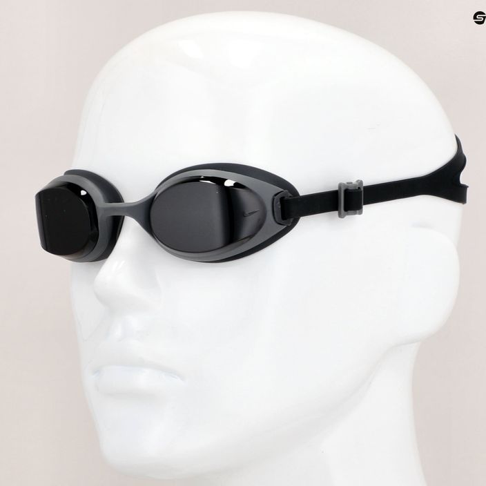 Γκρι γυαλιά κολύμβησης Nike Hyper Flow σκούρου καπνού NESSA182-014 7