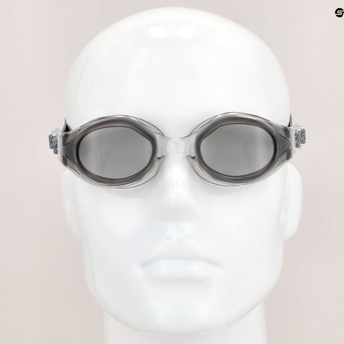 Γκρι γυαλιά κολύμβησης Nike Flex Fusion με σκούρο καπνό NESSC152-014 6