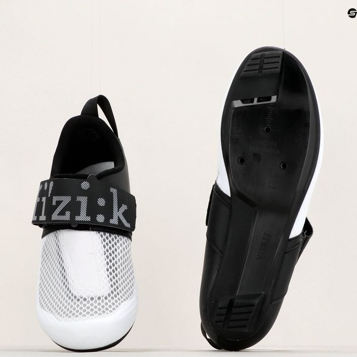 Ανδρικά παπούτσια τριάθλου Fizik Transiro Hydra λευκό και μαύρο TRR5PMR1K2010 18