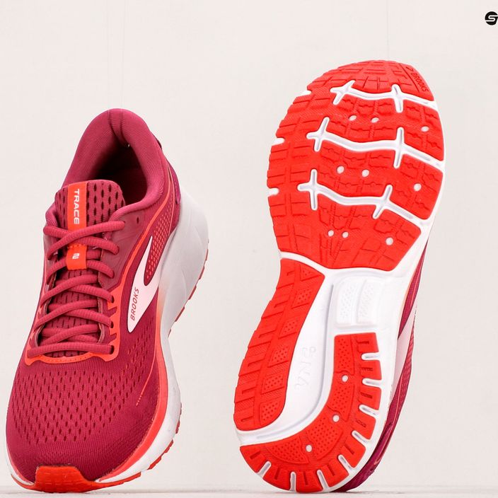Brooks Trace 2 γυναικεία παπούτσια για τρέξιμο κόκκινο 1203751B630 11