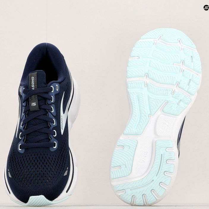 Brooks Ghost 15 γυναικεία παπούτσια για τρέξιμο μπλε 1203801B450 11