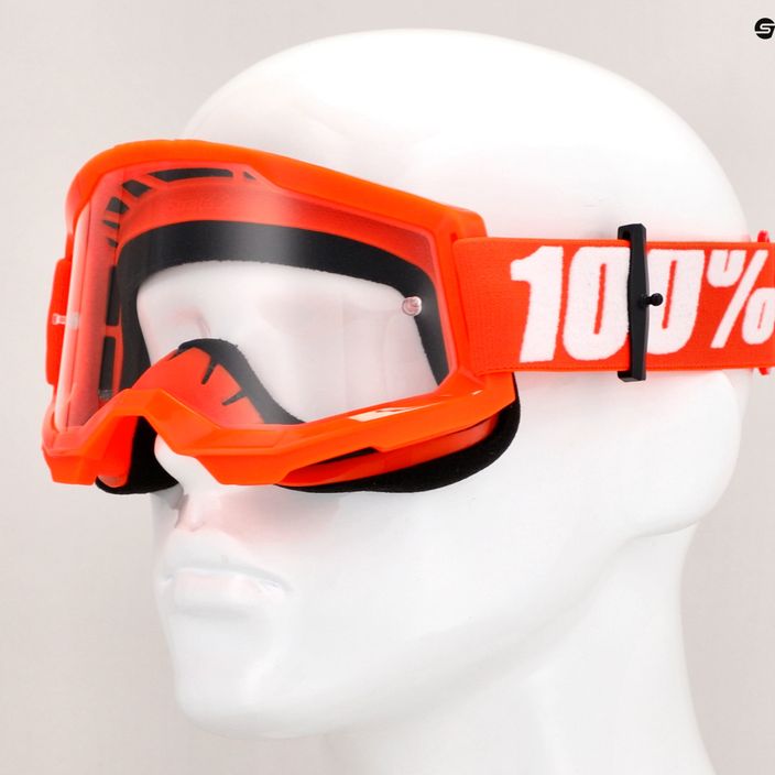 Ανδρικά γυαλιά ποδηλασίας 100% Strata 2 πορτοκαλί/καθαρό 50027-00005 7