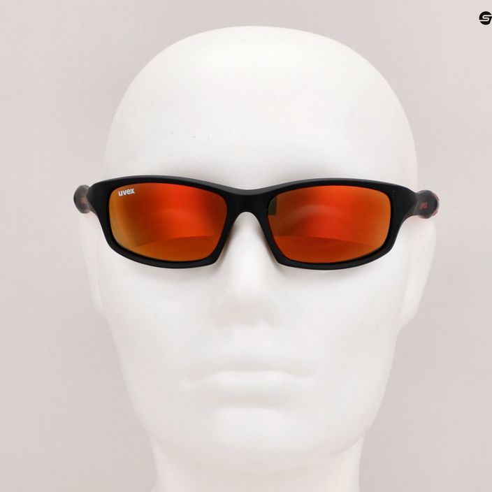 UVEX παιδικά γυαλιά ηλίου Sportstyle μαύρο ματ κόκκινο/ κόκκινο καθρέφτη 507 53/3/866/2316 11