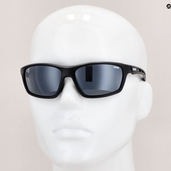 UVEX Sportstyle 229 γυαλιά ηλίου μαύρο ματ/ασημί καθρέφτης 53/2/068/2216 10