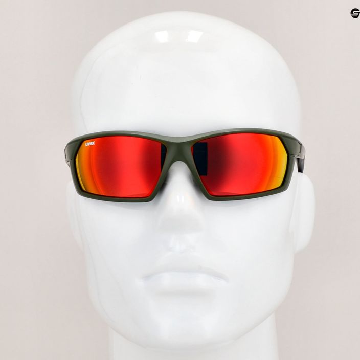 Γυαλιά ηλίου UVEX Sportstyle 225 λαδί πράσινο ματ/ασημί καθρέφτης 53/2/025/7716 11