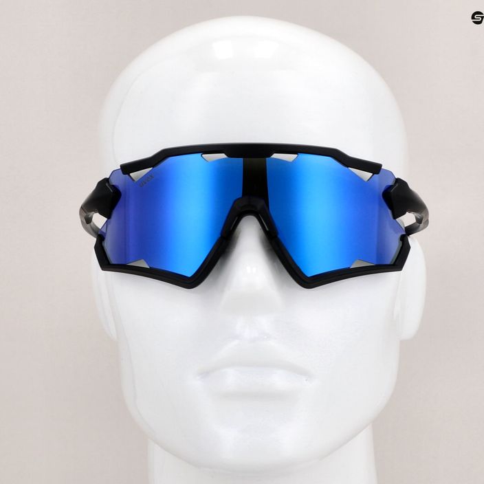 UVEX Sportstyle 228 μαύρα ματ/μπλε γυαλιά ποδηλασίας 53/2/067/2206 11