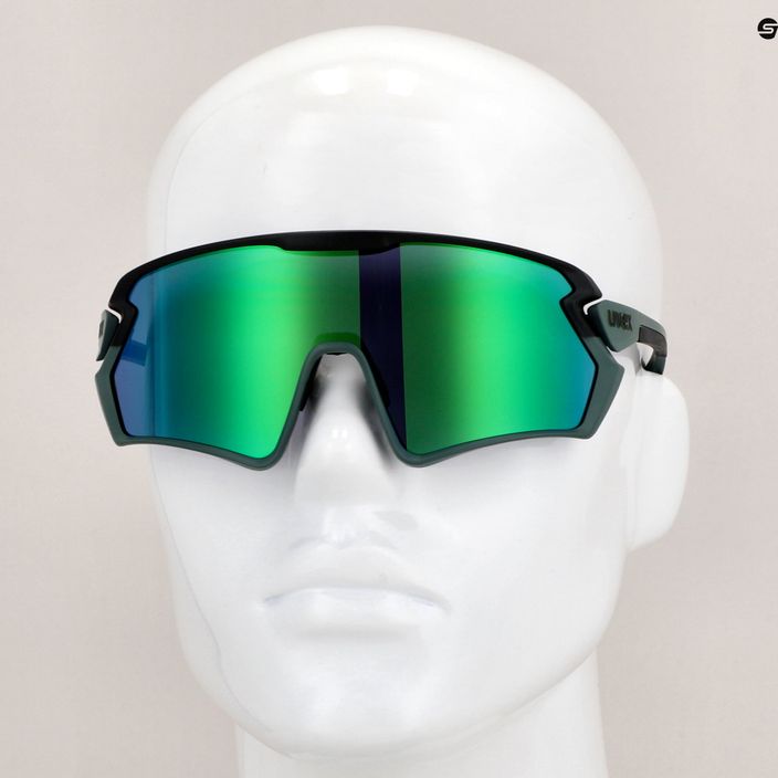 UVEX Sportstyle 231 2.0 πράσινο βρύο μαύρο ματ/πράσινο καθρέφτη ποδηλατικά γυαλιά 53/3/026/7216 11