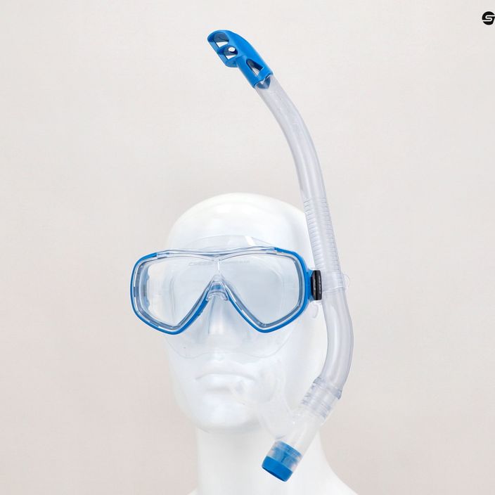 Σετ αναπνευστήρα Cressi Ondina για παιδιά + μάσκα Top + αναπνευστήρας μπλε DM1010132 13