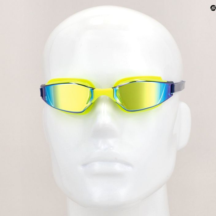 Aquasphere Xceed γυαλιά κολύμβησης τιτανίου φωτεινού κίτρινου/ναυτικού μπλε/κίτρινου καθρέφτη EP3037104LMY 11