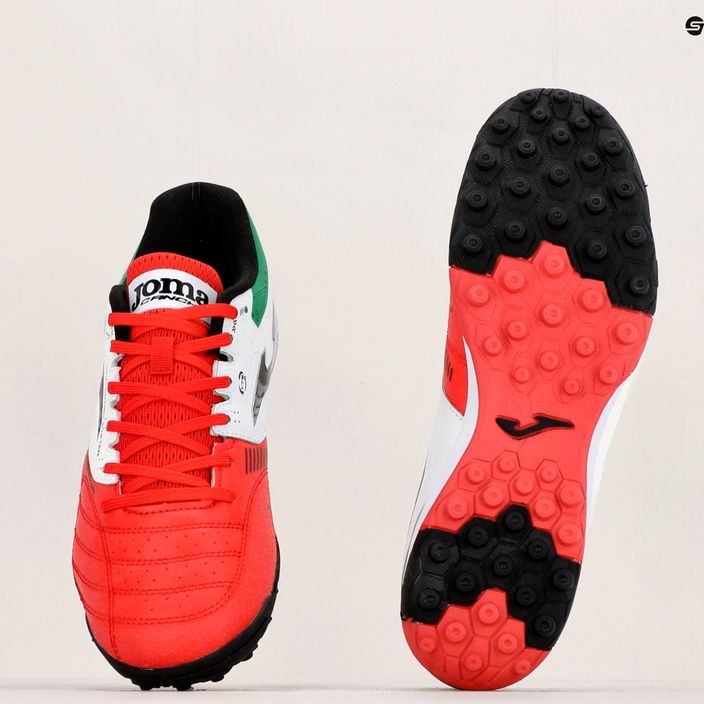 Ανδρικά ποδοσφαιρικά παπούτσια Joma Cancha TF κόκκινο/λευκό/πράσινο 11