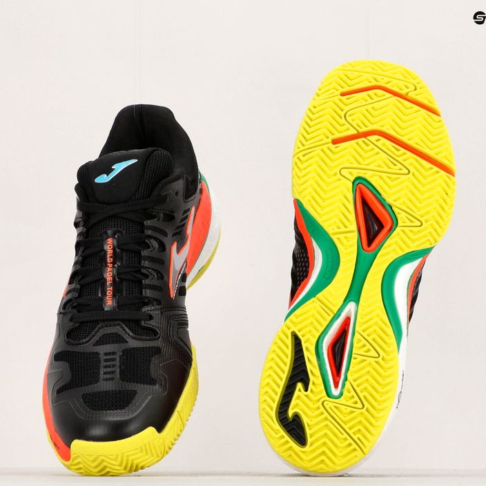 Joma T.Slam 2201 ανδρικά παπούτσια τένις μαύρο και πορτοκαλί TSLAMW2201P 13