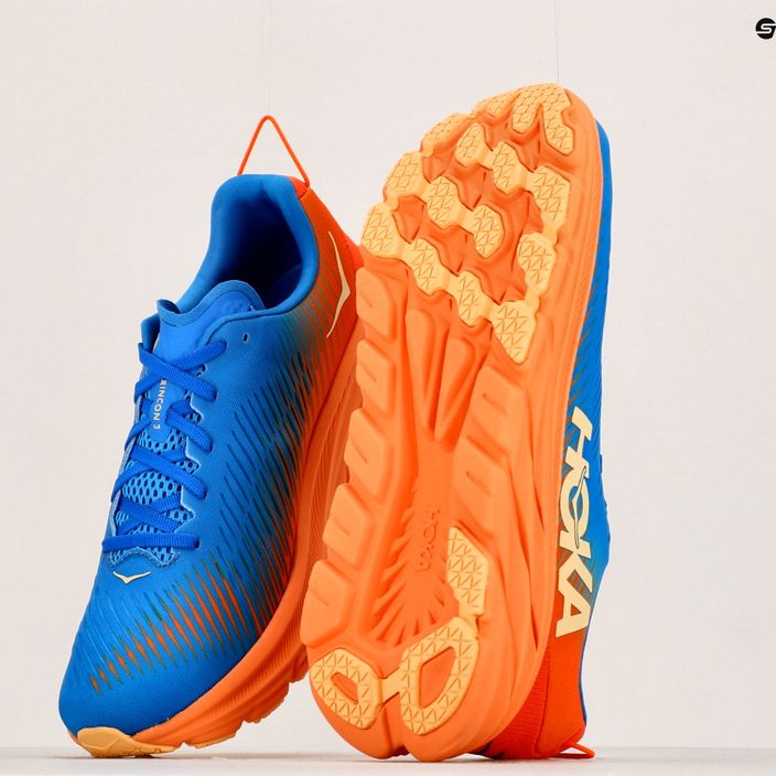 HOKA ανδρικά παπούτσια για τρέξιμο Rincon 3 μπλε-πορτοκαλί 1119395-CSVO 11