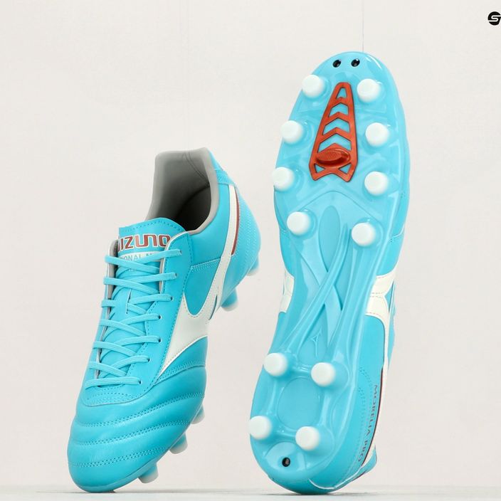 Mizuno Morelia II Pro ποδοσφαιρικά παπούτσια μπλε και άσπρο P1GA231325 16