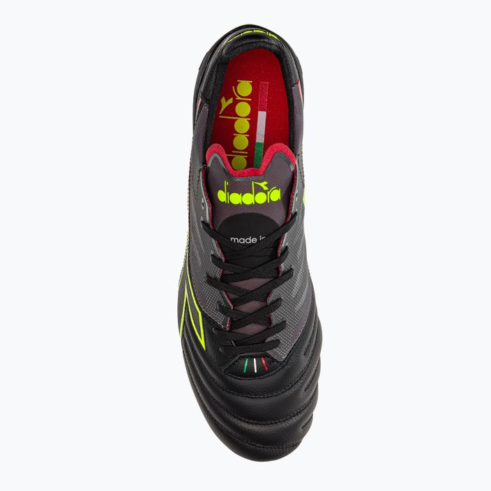 Ανδρικά ποδοσφαιρικά παπούτσια Diadora Brasil Elite Veloce ITA LPX μαύρα και καστανοκόκκινα DD-101.178785-D0136-43 6