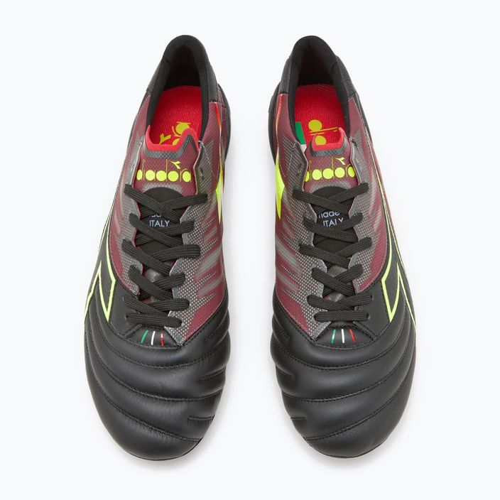 Ανδρικά ποδοσφαιρικά παπούτσια Diadora Brasil Elite Veloce ITA LPX μαύρα και καστανοκόκκινα DD-101.178785-D0136-43 12