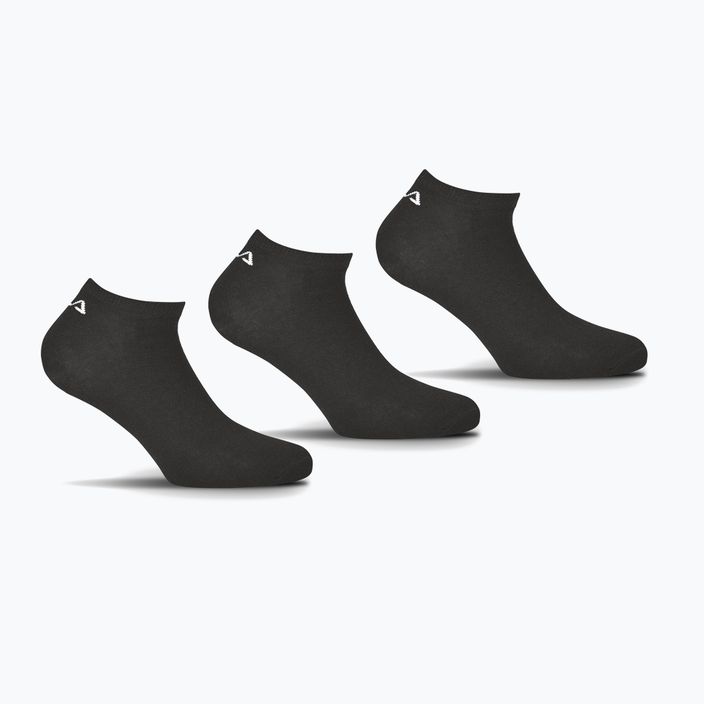 FILA Unisex Invisble Plain 3 Pack κάλτσες μαύρες 5