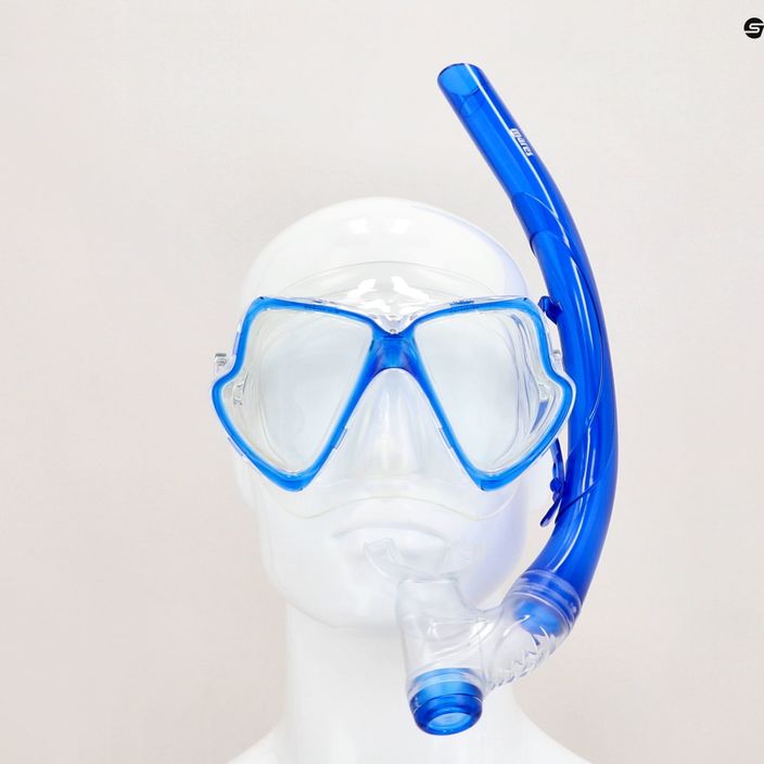 Σετ κατάδυσης Mares Zephir μάσκα + αναπνευστήρας μπλε/άχρωμο 411769 12