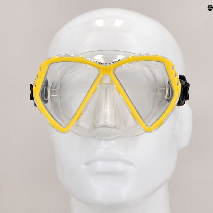Aqualung Cub διάφανη/κίτρινη μάσκα κατάδυσης junior MS5530007 8