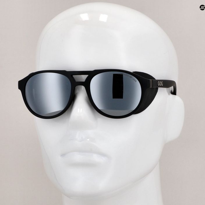 Γυαλιά ηλίου GOG Nanga μαύρο ματ / ασημί καθρέφτη E410-1P 10