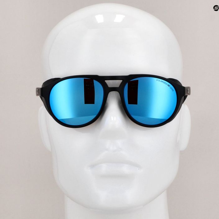 Γυαλιά ηλίου GOG Nanga μαύρο ματ / πολυχρωματικό λευκό-μπλε E410-2P 10