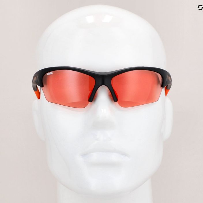 UVEX Sunsation μαύρο ματ πορτοκαλί/πορτοκαλί γυαλιά ποδηλασίας S5306062212 7