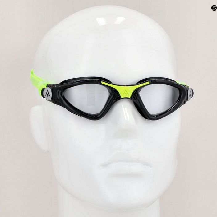Παιδικά γυαλιά κολύμβησης Aquasphere Kayenne μαύρο/φωτεινό πράσινο/καθαρό EP3010131LC 7