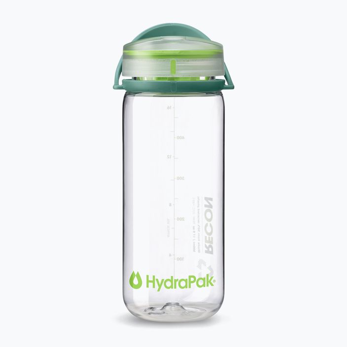 Μπουκάλι ταξιδιού HydraPak Recon 500 ml διαφανές/πράσινο ασβέστη