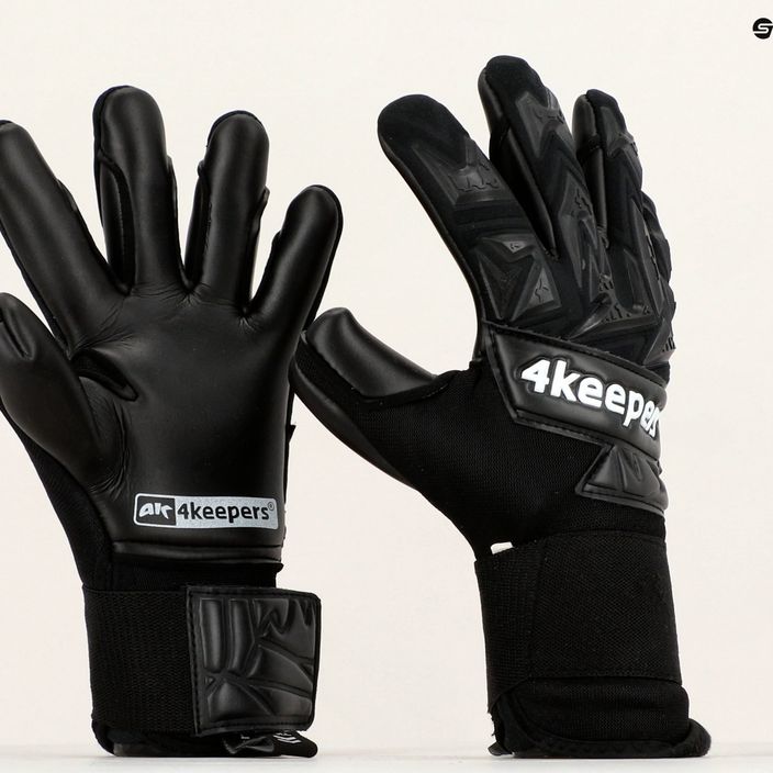 4Keepers Equip Panter Nc Jr παιδικά γάντια τερματοφύλακα μαύρα EQUIPPANCJR 7