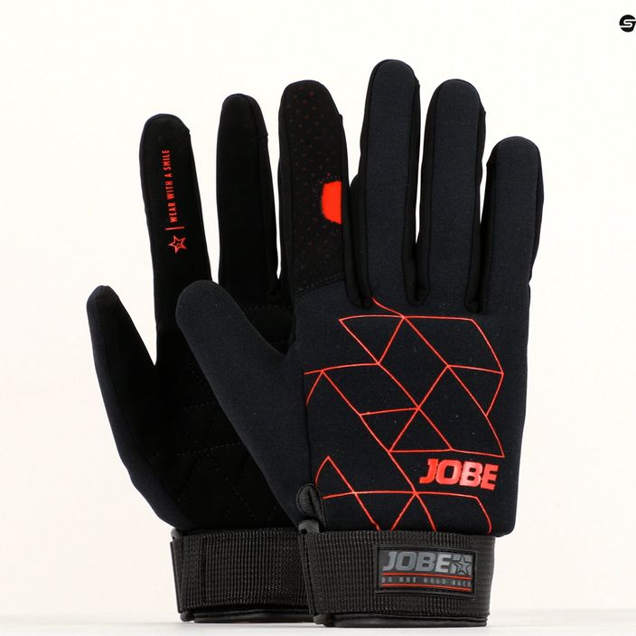 JOBE Stream γάντια wakeboard μαύρα και κόκκινα 341017002 10