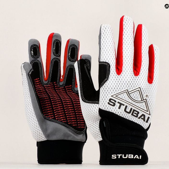 STUBAIEternal Γάντια αναρρίχησης με πλήρες δάχτυλο λευκά και κόκκινα 950062 6
