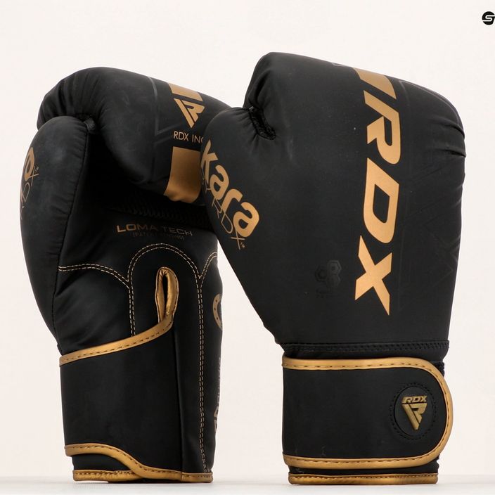 RDX F6 μαύρα/χρυσά γάντια πυγμαχίας BGR-F6MGL 15