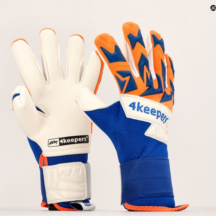 4Keepers Equip Puesta Nc Jr παιδικά γάντια τερματοφύλακα μπλε και πορτοκαλί EQUIPPUNCJR 8