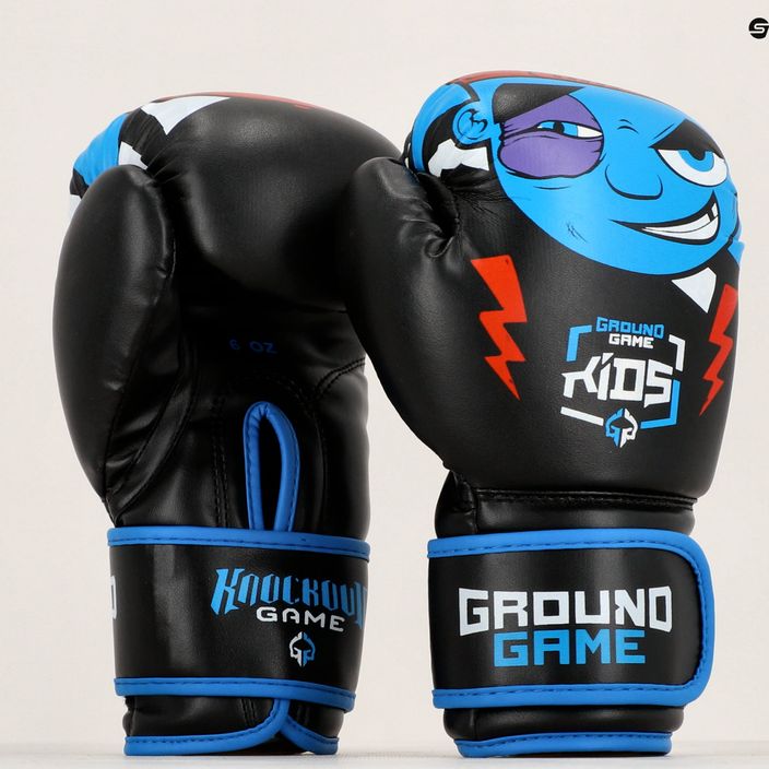 Ground Game Prodigy παιδικά γάντια πυγμαχίας μαύρο και μπλε 13
