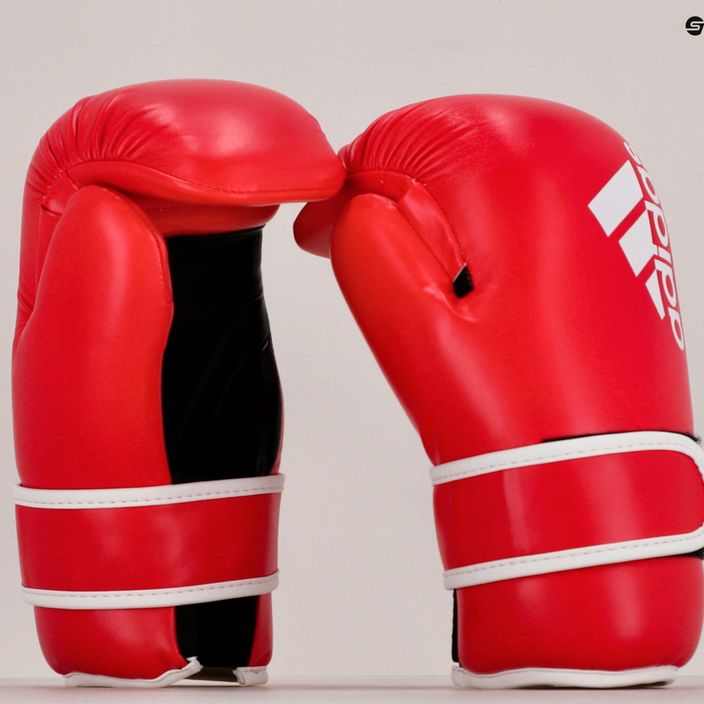 Γάντια πυγμαχίας adidas Point Fight Adikbpf100 κόκκινο και λευκό ADIKBPF100 15