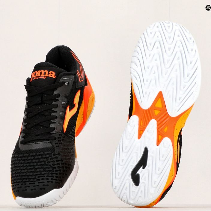 Joma T.Ace 2301 ανδρικά παπούτσια τένις μαύρο και πορτοκαλί TACES2301T 17