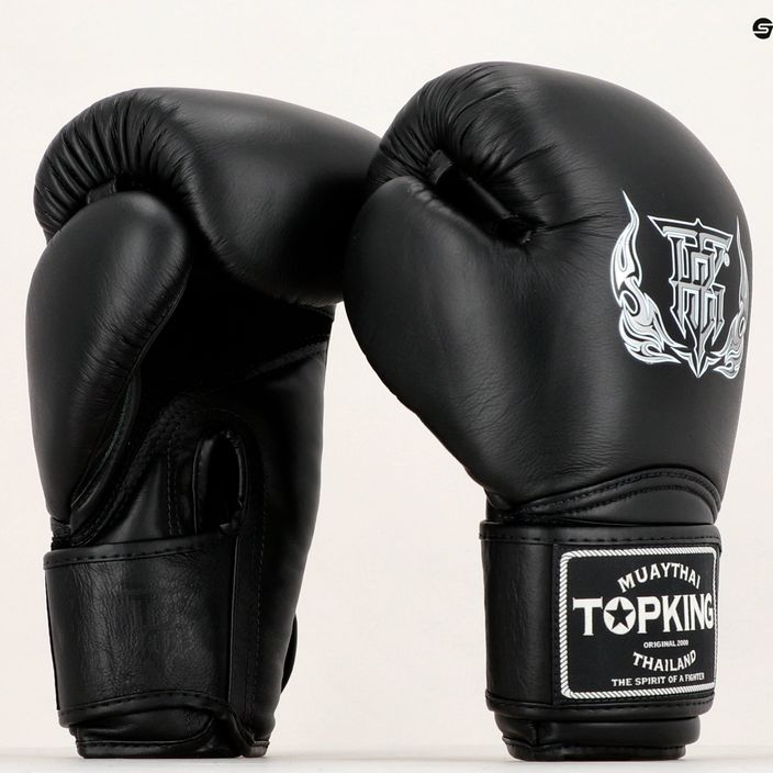 Top King Muay Thai Super Air γάντια πυγμαχίας μαύρα 8