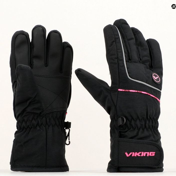 Παιδικά γάντια σκι Viking Kevin μαύρα 120/11/2255/43 8
