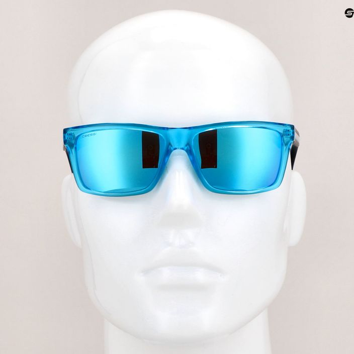 Cressi Rio Crystal μπλε/μπλε γυαλιά ηλίου με καθρέφτη XDB100107 8