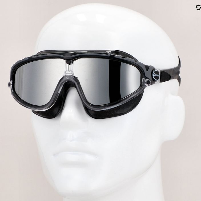 Cressi Skylight μαύρη/μαύρη γκρι μάσκα κολύμβησης με καθρέφτη DE2034750 8