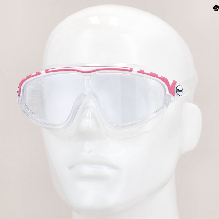 Cressi Skylight διάφανη/λευκή ροζ μάσκα κολύμβησης DE203340 8
