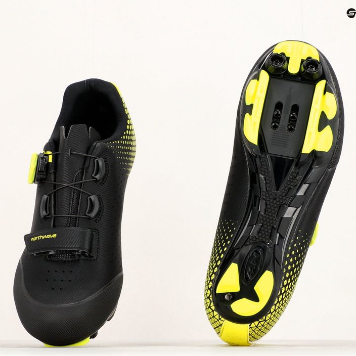 Ανδρικά MTB ποδηλατικά παπούτσια Northwave Origin Plus 2 μαύρο/κίτρινο 80212005 12