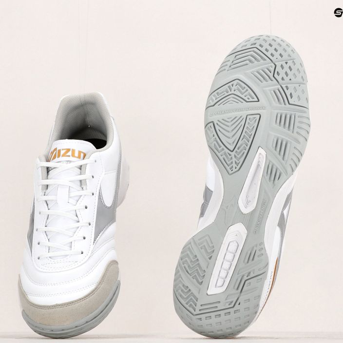 Mizuno Morelia Sala Classic IN ποδοσφαιρικά παπούτσια λευκά Q1GA230203 17