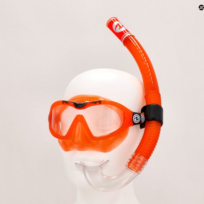 Aqualung Mix Παιδικό σετ αναπνευστήρα Μάσκα + αναπνευστήρας πορτοκαλί SC4250801S 12
