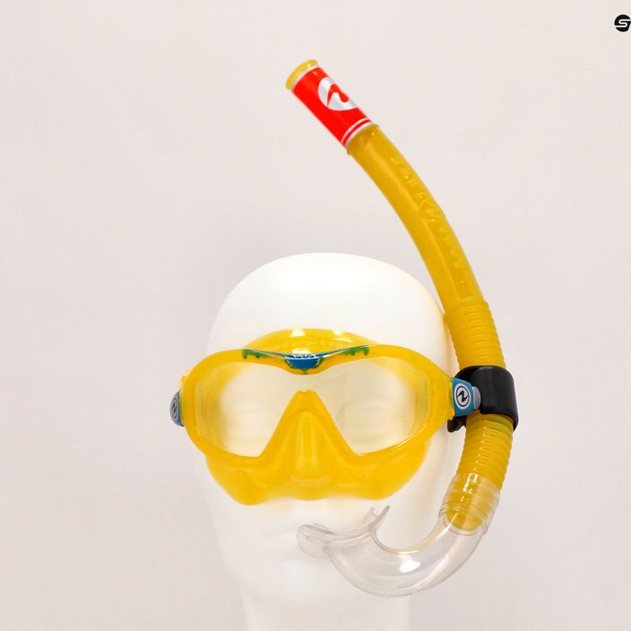 Aqualung Mix Παιδικό σετ αναπνευστήρα Μάσκα + αναπνευστήρας κίτρινο/μπλε SC4250798 12