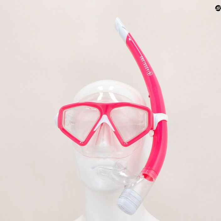 Aqualung Saturn Combo μάσκα αναπνευστήρα + αναπνευστήρας ροζ SC3980002 11