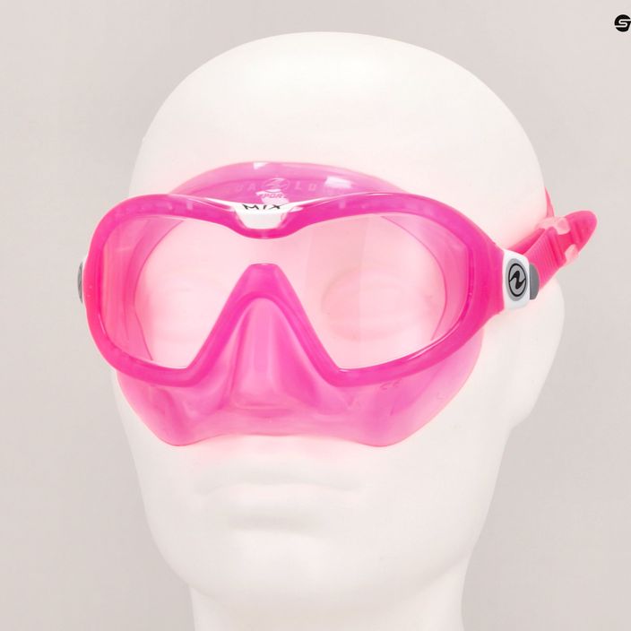 Aqualung Mix ροζ/λευκή παιδική μάσκα κατάδυσης MS5560209S 7